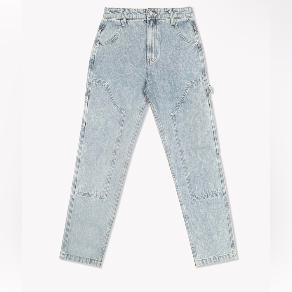 BRANDON THORNE DENIM CARPENTER PANTS LIGHT WASH waist 28 length 32